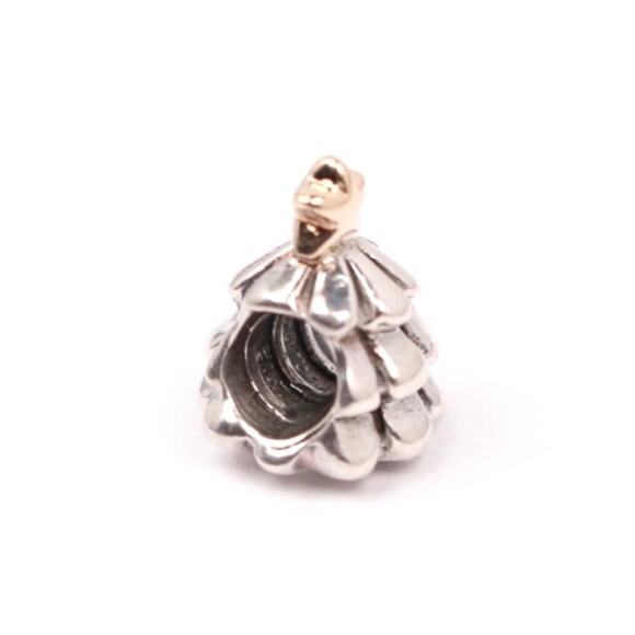 Authentic PANDORA Two-Tone Christmas Tree Charm - Picture 8 of 8